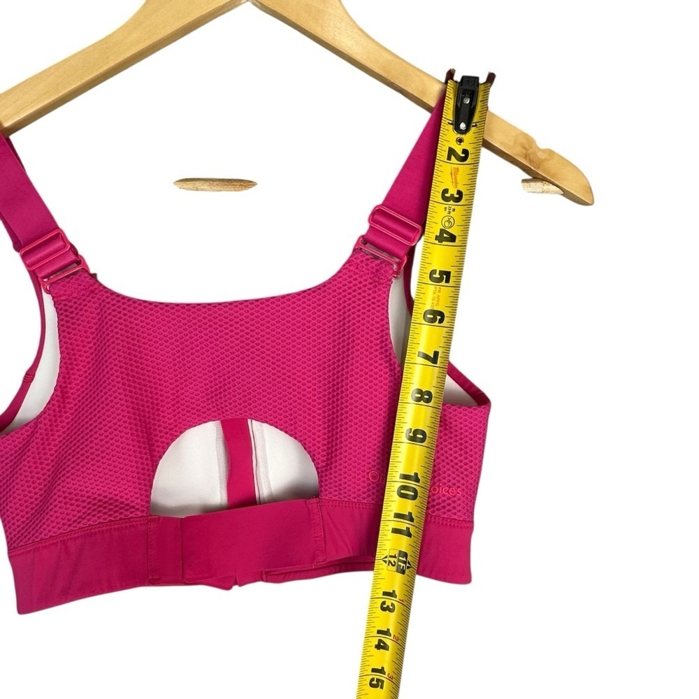 Outdoor Voices Powerhouse Bra Sz S/M D Cup Pink High Support Zip Front - Picture 8 of 9